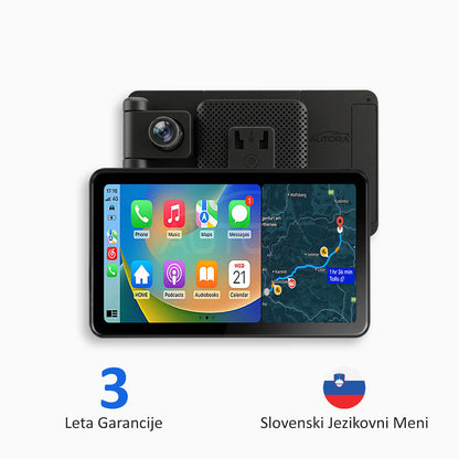 Univerzalna avtomobilska multimedijska naprava z Apple CarPlay, Android Auto in video snemanjem (model 2026)