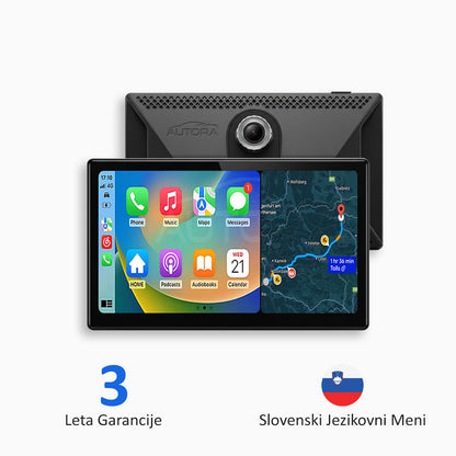 Univerzalna avtomobilska multimedijska naprava z Apple CarPlay, Android Auto in video snemanjem (model 2026)