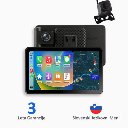 Univerzalna avtomobilska multimedijska naprava z Apple CarPlay, Android Auto in video snemanjem (model 2026)