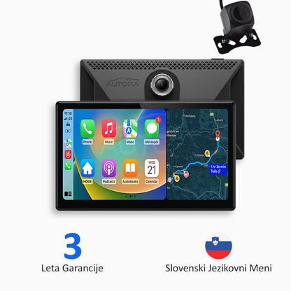 Univerzalna avtomobilska multimedijska naprava z Apple CarPlay, Android Auto in video snemanjem (model 2026)